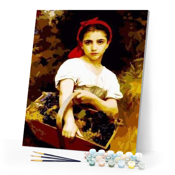 paint by numbers | Fruit Harvest | intermediate portrait | FiguredArt