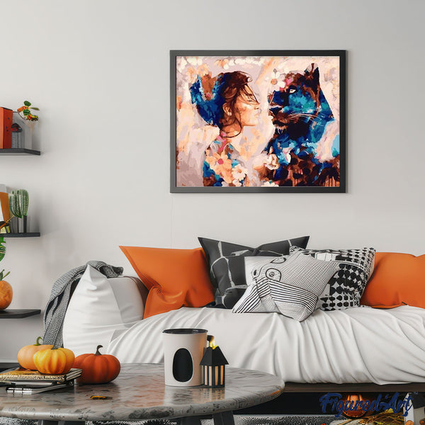 paint by numbers | Panther Sensuality | animals intermediate panthers | FiguredArt