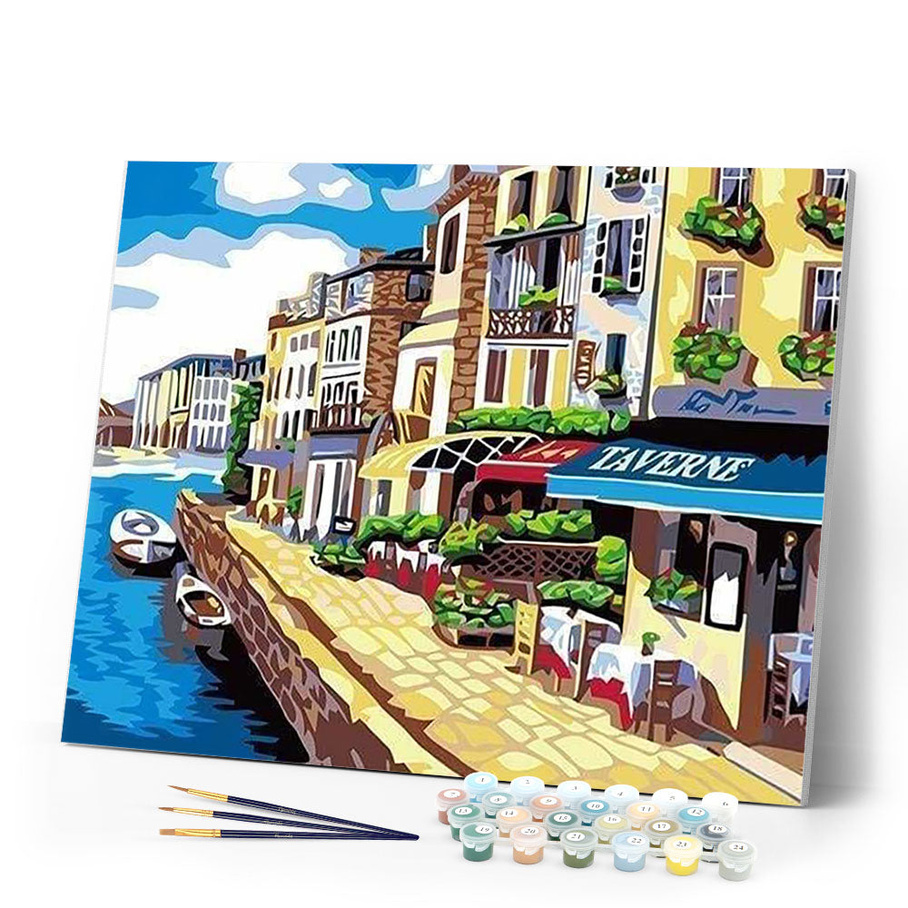 paint by numbers | La Seine in Paris | cities easy | FiguredArt