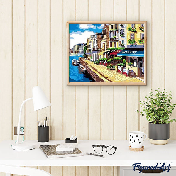 paint by numbers | La Seine in Paris | cities easy | FiguredArt