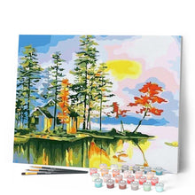 Load image into Gallery viewer, paint by numbers | Lake Villa | easy landscapes | FiguredArt