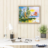 paint by numbers | Lake Villa | easy landscapes | FiguredArt