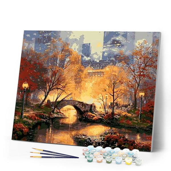 paint by numbers | Twilight Manhattan | advanced landscapes | FiguredArt