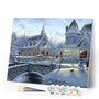 paint by numbers | Church in the Snow | advanced landscapes | FiguredArt