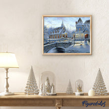 Load image into Gallery viewer, paint by numbers | Church in the Snow | advanced landscapes | FiguredArt