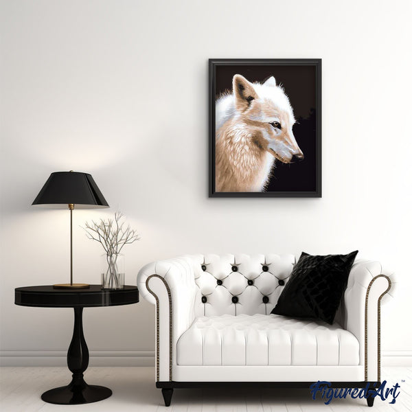 paint by numbers | White Wolf | animals intermediate wolves | FiguredArt