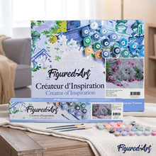Load image into Gallery viewer, paint by numbers | Kitten in the Flowers | animals cats flowers intermediate | FiguredArt
