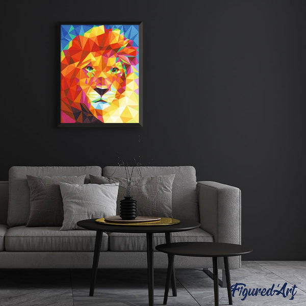 paint by numbers | Grand Lion Art | animals easy lions | FiguredArt
