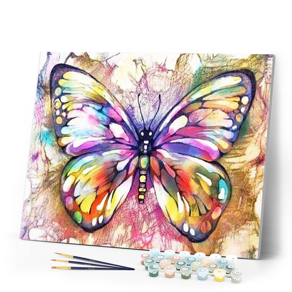 paint by numbers | Colorful Butterfly | advanced animals butterflies | FiguredArt