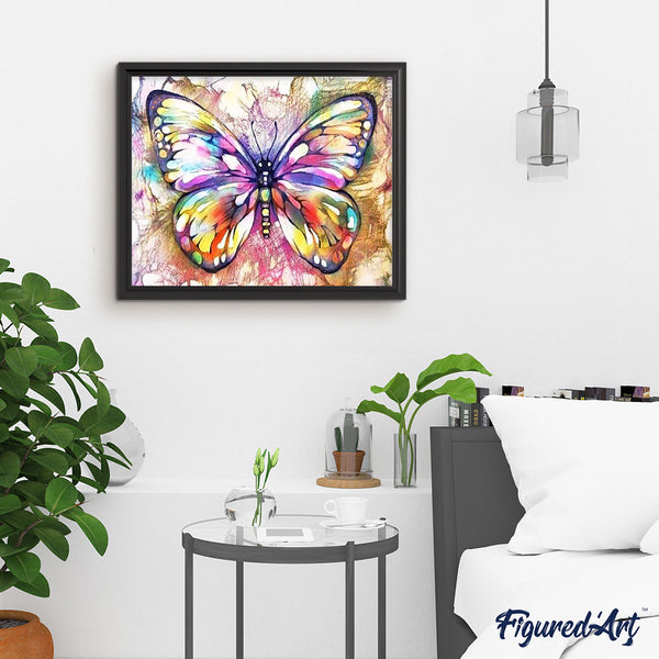 paint by numbers | Colorful Butterfly | advanced animals butterflies | FiguredArt