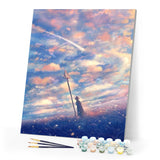 paint by numbers | Pink Sky | advanced landscapes | FiguredArt