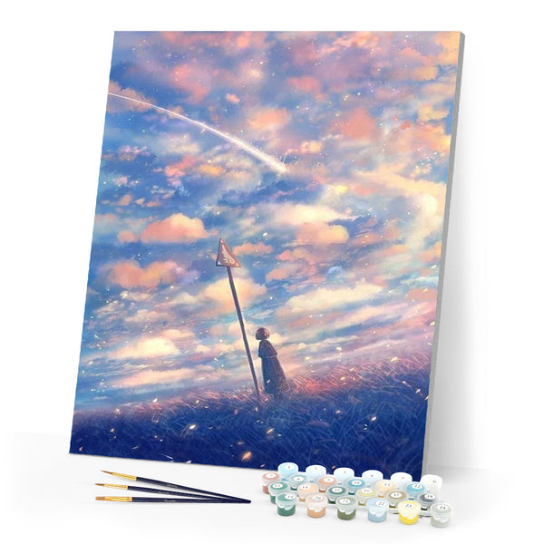 paint by numbers | Pink Sky | advanced landscapes | FiguredArt