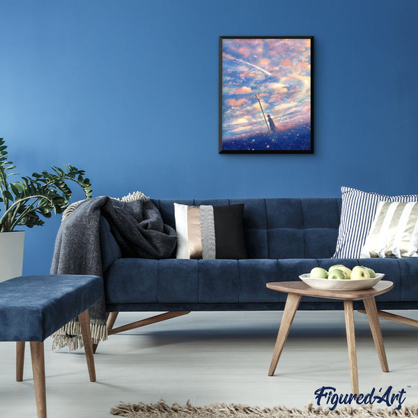 paint by numbers | Pink Sky | advanced landscapes | FiguredArt