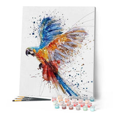 Load image into Gallery viewer, paint by numbers | Parrot in full Flight | advanced animals birds parrots | FiguredArt