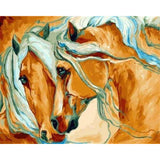 paint by numbers | Horses | animals horses intermediate | FiguredArt