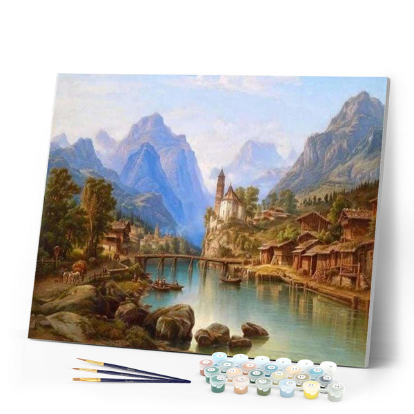 paint by numbers | Magic Town | advanced landscapes | FiguredArt