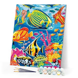 paint by numbers | Underwater World | animals fish intermediate | FiguredArt
