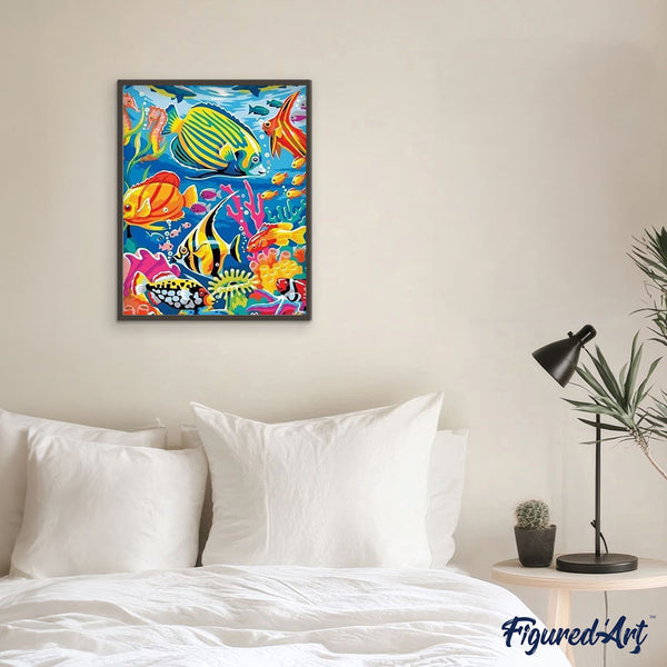 paint by numbers | Underwater World | animals fish intermediate | FiguredArt