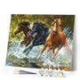 paint by numbers | Horses of Camargue | animals horses intermediate | FiguredArt