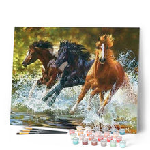 Load image into Gallery viewer, paint by numbers | Horses of Camargue | animals horses intermediate | FiguredArt