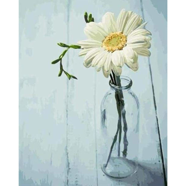 paint by numbers | One little Flower | flowers intermediate | FiguredArt