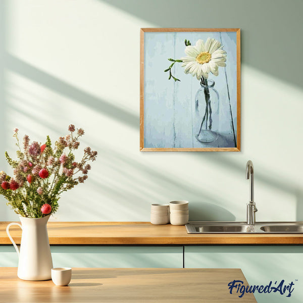 paint by numbers | One little Flower | flowers intermediate | FiguredArt