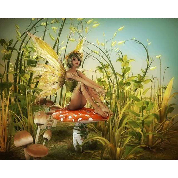 paint by numbers | Fairy Mushrooms | advanced kids | FiguredArt