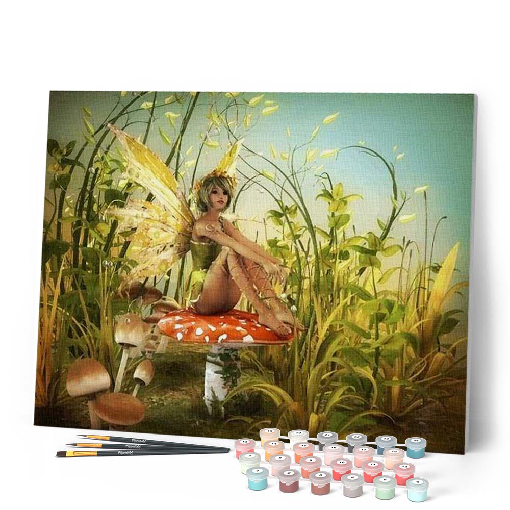 Paint by numbers - Fairy Mushrooms – Figured'Art