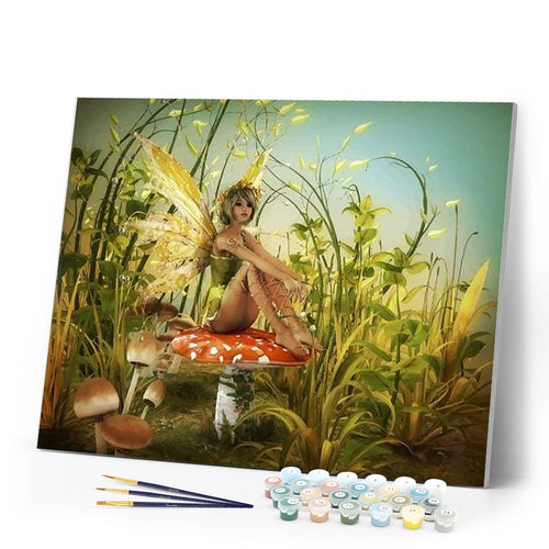 paint by numbers | Fairy Mushrooms | advanced kids | FiguredArt