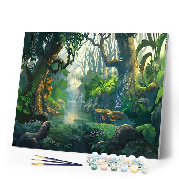 paint by numbers | Forest | intermediate landscapes | FiguredArt