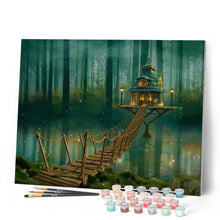 Load image into Gallery viewer, paint by numbers | Bridge Lake | advanced landscapes | FiguredArt