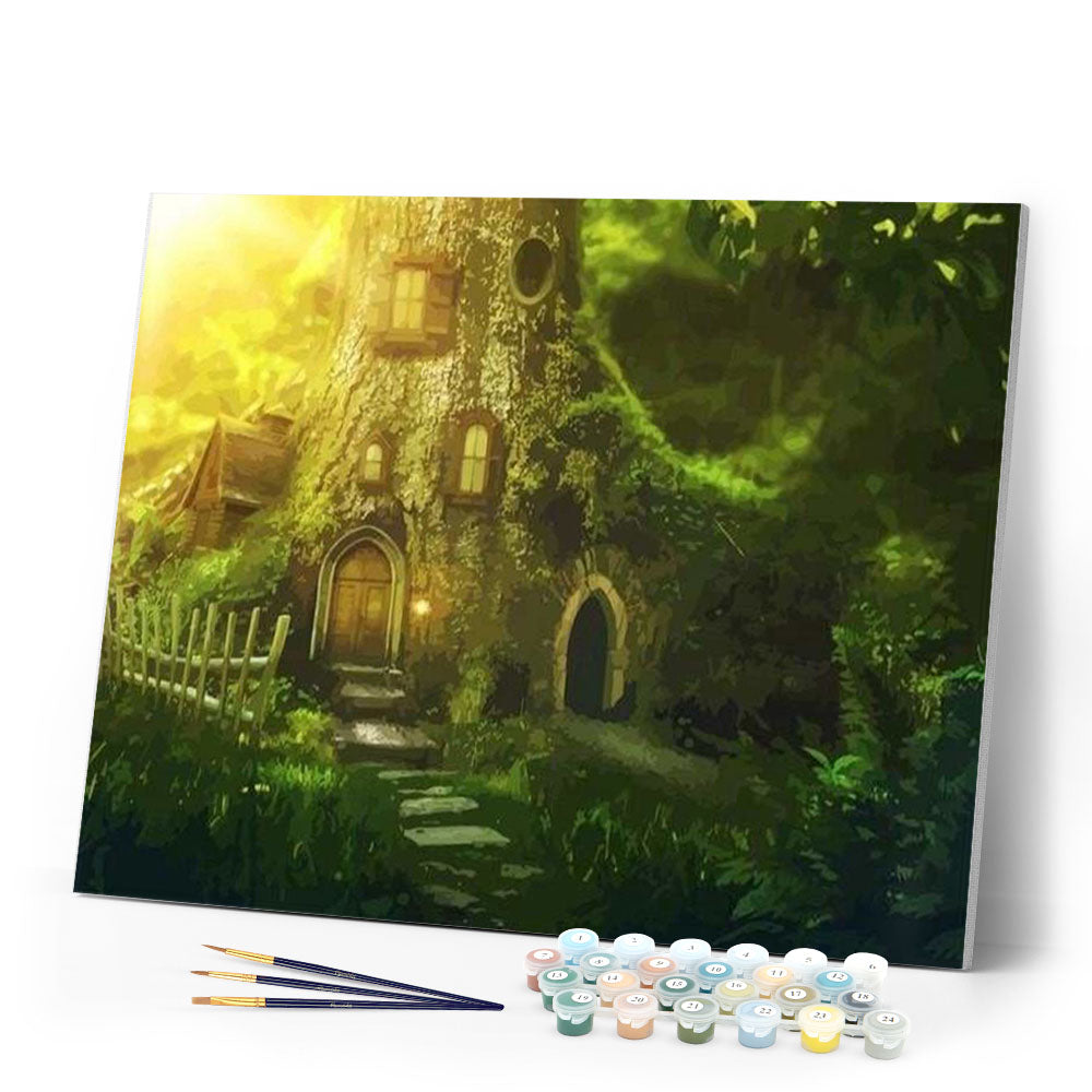 paint by numbers | Sunlight Forest | advanced trees | FiguredArt