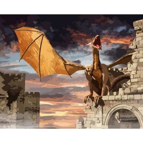 paint by numbers | Dungeon Dragon | animals dragons intermediate | FiguredArt