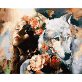 paint by numbers | Wolf Sensuality | animals intermediate wolves | FiguredArt