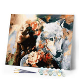 paint by numbers | Wolf Sensuality | animals intermediate wolves | FiguredArt