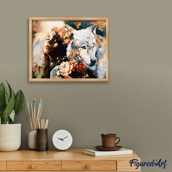 paint by numbers | Wolf Sensuality | animals intermediate wolves | FiguredArt