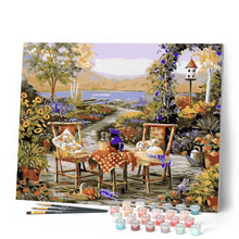 Load image into Gallery viewer, Dining by the lake