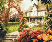 Load image into Gallery viewer, Paint by Numbers - Beautiful pavilion and land