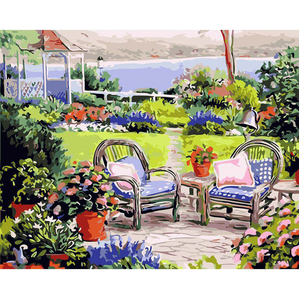 Paint by numbers | Water garden | advanced flowers new arrivals landscapes | Figured'Art