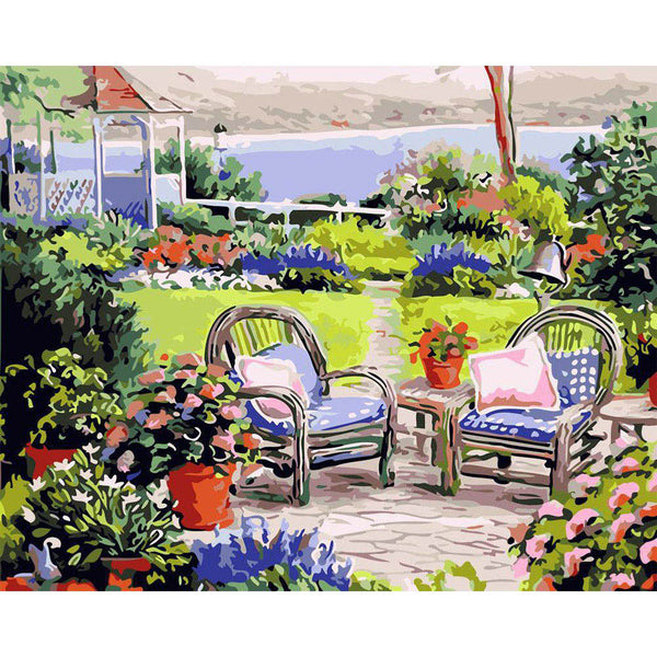 Paint by numbers | Water garden | advanced flowers new arrivals landscapes | Figured'Art