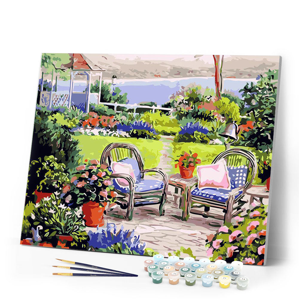 Paint by numbers | Water garden | advanced flowers new arrivals landscapes | Figured'Art