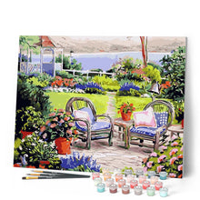 Load image into Gallery viewer, Paint by numbers | Water garden | advanced flowers new arrivals landscapes | Figured'Art