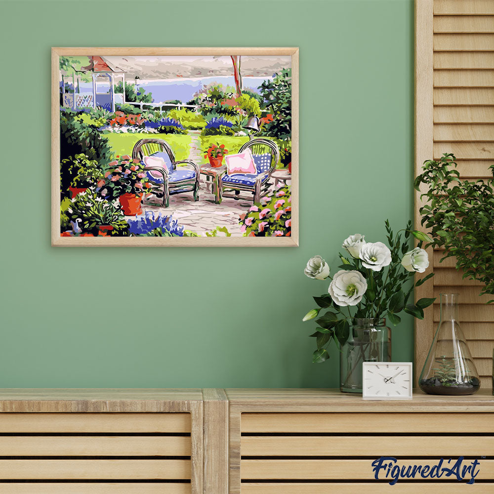 Paint by numbers | Water garden | advanced flowers new arrivals landscapes | Figured'Art
