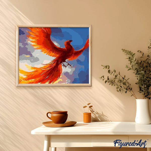 paint by numbers | Phoenix | animals birds easy | FiguredArt