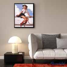 Load image into Gallery viewer, Vintage Pin-up with Lasso