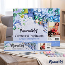 Load image into Gallery viewer, Paint by numbers | Pin-up and her dog | easy women new arrivals pin-up | Figured'Art