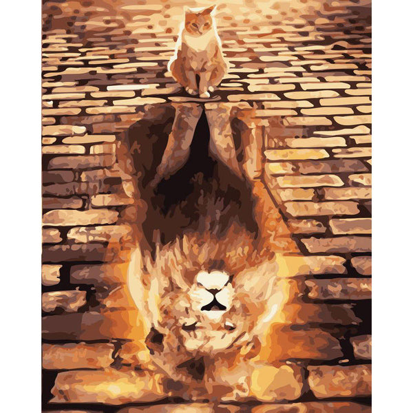 Paint by numbers | Kitten will become a lion | animals cats advanced lions new arrivals | Figured'Art