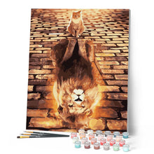 Load image into Gallery viewer, Paint by numbers | Kitten will become a lion | animals cats advanced lions new arrivals | Figured'Art