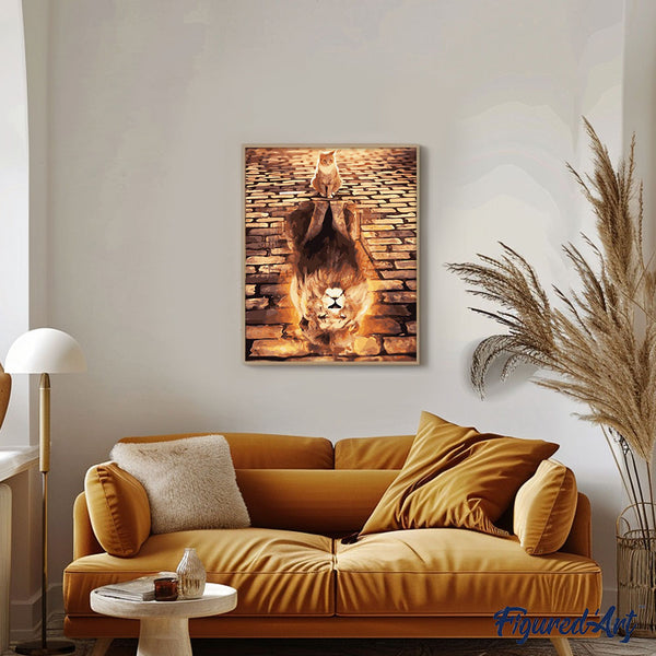 Paint by numbers | Kitten will become a lion | animals cats advanced lions new arrivals | Figured'Art