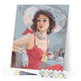 paint by numbers | Elegant Lady | animals elephants intermediate portrait romance | FiguredArt